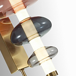 Бра с плафоном из разноцветного стекла Glass Peonies варинант исполнения - 1 | Loft Concept в Волгограде