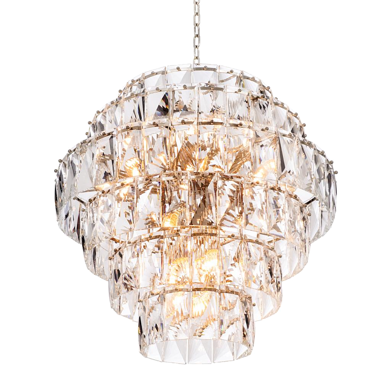 Люстра Chandelier Amazone L Никель Прозрачный Люстра Chandelier Amazone L Никель Прозрачный в Волгограде | Loft Concept
