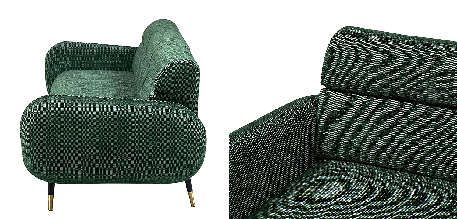 Диван Hebert Green Sofa L Зеленый Диван Hebert Green Sofa L Зеленый - Loft-Concept в Волгограде