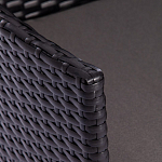 Обеденный комплект из искуственного ротанга Vintara черный варинант исполнения - 5 | Loft Concept в Волгограде