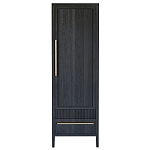 Узкий Шкаф Primo с 2 выдвижными ящиками Черный дуб варинант исполнения - 1 | Loft Concept в Волгограде