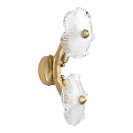 Бра с ветвистыми бронзовыми элементами и стеклянными рифлеными дисками Textured Glass Bra варинант исполнения - 4 | Loft Concept в Волгограде