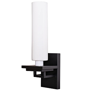 Бра черно-белое из дерева и стекла Elegant Severe Light