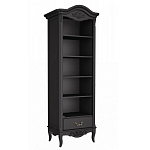 Стеллаж черный узкий из массива бука с 5-ю полками Black Provence варинант исполнения - 1 | Loft Concept в Волгограде