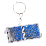 Зеркало брелок складное двухстороннее из натурального камня Лазурит Stone Mirrors варинант исполнения - 6 | Loft Concept в Волгограде