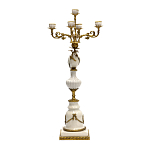 Подсвечник белый Попугай из фарфора с бронзовыми элементами Eden Garden варинант исполнения - 2 | Loft Concept в Волгограде