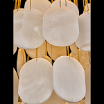 Люстра с овальными подвесками из натурального камня Spatial Composition варинант исполнения - 4 | Loft Concept в Волгограде