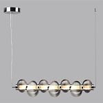 Подвесной светильник линейный с 7-ю рифлеными стеклянными шарами Marcelh Light варинант исполнения - 8 | Loft Concept в Волгограде