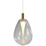 Подвесной светильник со стеклянным плафоном в форме капли NAOMI drop transparent glass варинант исполнения - 3 | Loft Concept в Волгограде