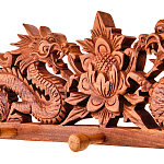 Панно-вешалка из дерева драконы Panel With Animals варинант исполнения - 2 | Loft Concept в Волгограде