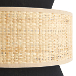 Бра с плетеным декором Bonnie Wicker Black Wall Lamp варинант исполнения - 3 | Loft Concept в Волгограде