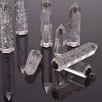 Люстра с двумя кольцами черного цвета с хрустальными элементами QUARTZ CRYSTAL варинант исполнения - 13 | Loft Concept в Волгограде