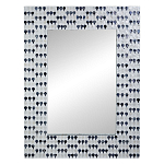 Прямоугольное зеркало с инкрустацией раковинами устриц Mother оf Pearl Facets варинант исполнения - 1 | Loft Concept в Волгограде