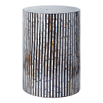 Столик с инкрустацией с перламутровым узором Dominic Black варинант исполнения - 1 | Loft Concept в Волгограде