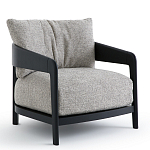 Кресло с каркасом из массива ясеня Deniaud Ash Grey Armchair варинант исполнения - 7 | Loft Concept в Волгограде