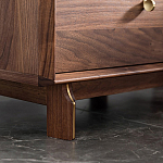 Прикроватный деревянный столик с ящиками Moon Walnut Furniture варинант исполнения - 4 | Loft Concept в Волгограде