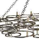 Люстра фигурная многоярусная из круглых элементов Round Metal Element варинант исполнения - 1 | Loft Concept в Волгограде