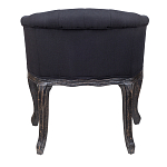 Кресло низкое в стиле прованс Черный Лен Louis French Armchair  варинант исполнения - 3 | Loft Concept в Волгограде