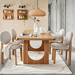 Деревянный стул из массива дуба Reed Oak Chair варинант исполнения - 6 | Loft Concept в Волгограде