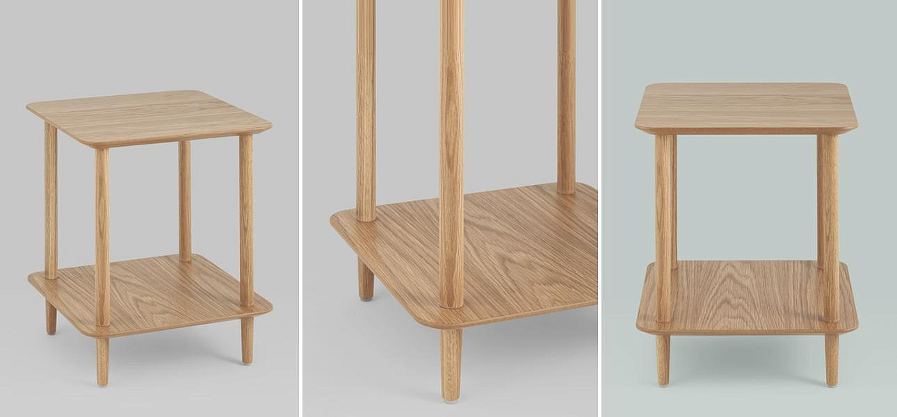 Стол приставной Tree Wilhelm квадратный Стол приставной Tree Wilhelm квадратный - Loft-Concept в Волгограде