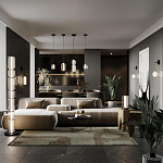 Торшер с прозрачным плафоном Jarrty варинант исполнения - 4 | Loft Concept в Волгограде