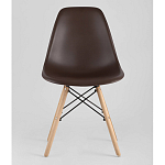 Пластиковый стул на ножках из массива бука Eames Brown варинант исполнения - 4 | Loft Concept в Волгограде