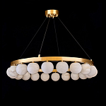 Люстра круглая с сферическими плафонами из натурального камня Phased Spheres варинант исполнения - 1 | Loft Concept в Волгограде