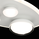 Потолочный светильник овальной формы белого цвета с 4-мя лампами Lunar Pebbles варинант исполнения - 6 | Loft Concept в Волгограде