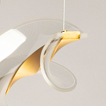 Люстра линейная с изогнутым плафоном Wave Line варинант исполнения - 10 | Loft Concept в Волгограде