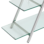 Стеллаж со стеклянными полками на стальном каркасе X-ray варинант исполнения - 5 | Loft Concept в Волгограде