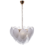Люстра с лепестками из матового рифленого стекла Chandelier Water Lily варинант исполнения - 1 | Loft Concept в Волгограде