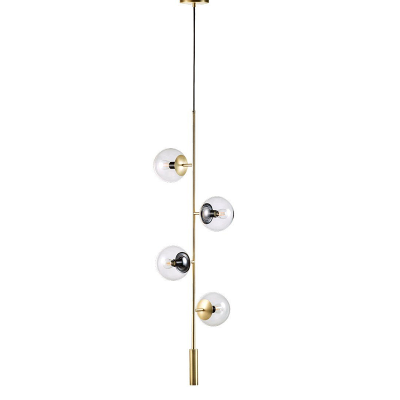 Люстра Orb Lounge pendant Bolia Глянцевое золото Прозрачное Стекло Люстра Orb Lounge pendant Bolia Глянцевое золото Прозрачное Стекло в Волгограде | Loft Concept