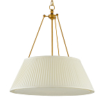 Подвесной светильник светодиодный с фактурным тканевым конусообразным абажуром White Fabric Lampshade варинант исполнения - 4 | Loft Concept в Волгограде
