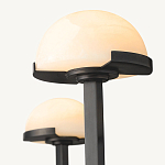 Люстрас 3-мя мраморными плафонами в форме купола Light Warm Light варинант исполнения - 1 | Loft Concept в Волгограде