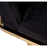 Стул обеденный велюровый черный с золотым каркасом Nobility варинант исполнения - 4 | Loft Concept в Волгограде