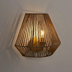 Бра с плетенным из пеньки абажуром Jutti H25 см варинант исполнения - 2 | Loft Concept в Волгограде