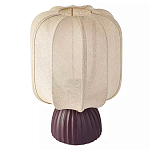 Настольная лампа с фактурным основанием и бежевым тканевым абажуром Modern Textured Table Lamp варинант исполнения - 1 | Loft Concept в Волгограде