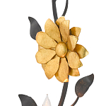 Бра черное с золотым цветком Bizarre Creation варинант исполнения - 1 | Loft Concept в Волгограде