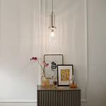 Подвесной светильник с прозрачным рифленым цилиндрическим плафоном Kichler варинант исполнения - 14 | Loft Concept в Волгограде