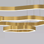 Люстра подвесная с 3-мя ассиметричными светодиодными лампами Golden Current варинант исполнения - 4 | Loft Concept в Волгограде