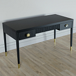 Письменный стол Elsa Dreams Black Шпон дерево с двумя ящиками варинант исполнения - 2 | Loft Concept в Волгограде