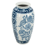 Ваза с синим цветочным орнаментом Blue & White Ornament  варинант исполнения - 1 | Loft Concept в Волгограде