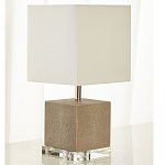 Настольная лампа деревянная с белым абажуром Wooden Table Lamp варинант исполнения - 1 | Loft Concept в Волгограде