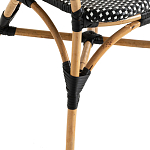 Кресло плетеное из ротанга Ronald Black White Rattan Chair варинант исполнения - 5 | Loft Concept в Волгограде