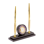 Часы настольные с двумя ручками из натурального камня Stone Clock варинант исполнения - 2 | Loft Concept в Волгограде