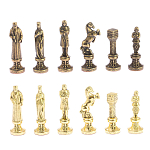 Шахматы Ренессанс из бронзы с доской из натурального камня Змеевик Decorative Thematic Chess варинант исполнения - 5 | Loft Concept в Волгограде