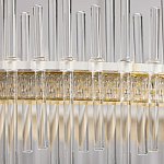 Люстра круглая с прозрачными стеклянными трубками 51 см Nembus варинант исполнения - 9 | Loft Concept в Волгограде