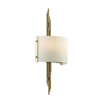 Бра с изогнутым плафоном на бронзовом основании с вертикальным декором из металлических трубок Sohne варинант исполнения - 7 | Loft Concept в Волгограде