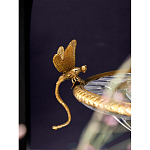 Чаша из прозрачного стекла с рельефным ободком и фигурками стрекоз Eden Garden варинант исполнения - 4 | Loft Concept в Волгограде