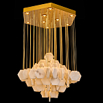 Люстра с фигурными подвесками из натурального камня Glowing Spheres варинант исполнения - 1 | Loft Concept в Волгограде